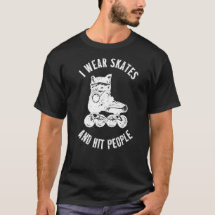 Roller Derby Player Skate Skaten Team T-Shirt