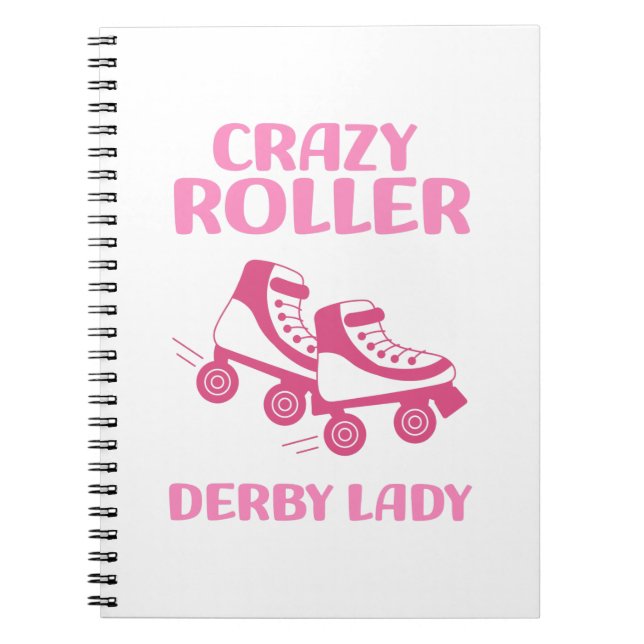 Roller Derby Player Sports Women Inline Skaten Notizblock (Vorderseite)
