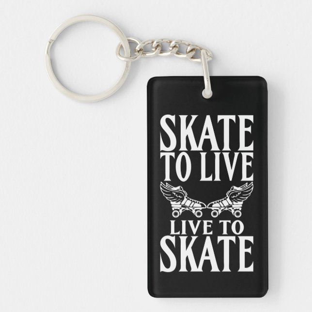 Roller Derby, Skate zu Live to Skate Schlüsselanhänger (Vorderseite)