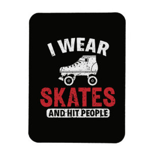 Roller Derby Skating Skate Schlittschuhläufer Magnet