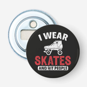 Roller Derby Skating Skate Skaterin Flaschenöffner