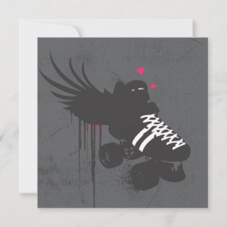 Roller Derby Square Note Card
