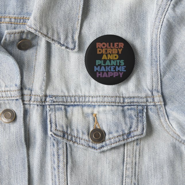 ROLLER DERBY UND PFLANZE SCHALTFON BUTTON (Beispiel)