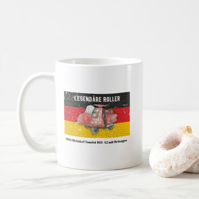 Roller Deutschland 1962 Heinkel 103-A2 Beiwagen Kaffeetasse (Mit Donut)