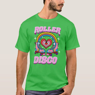 Roller Disco für 70er-Party Retro T-Shirt
