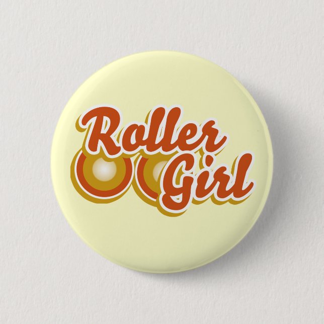 Roller Girl in Derby Button (Vorderseite)