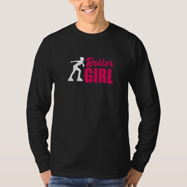 Roller Girl Inline-Skaten Rollerblading T-Shirt (Vorderseite)