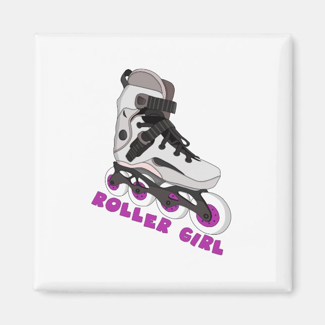 Roller Girl Magnet (Vorne)