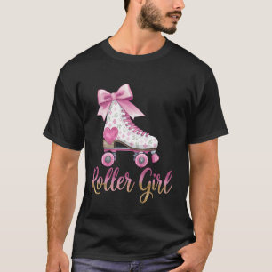 Roller Girl Skater Roller Skaten 70er 90s 80er Rol T-Shirt