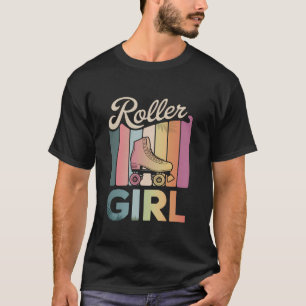 Roller Girl Skater Roller Skaten 70er 90s 80er Rol T-Shirt