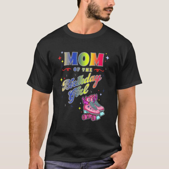 Roller Inline Skate Roller 70er Party Mama B T-Shirt (Vorderseite)