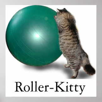 Roller-Kitty Poster