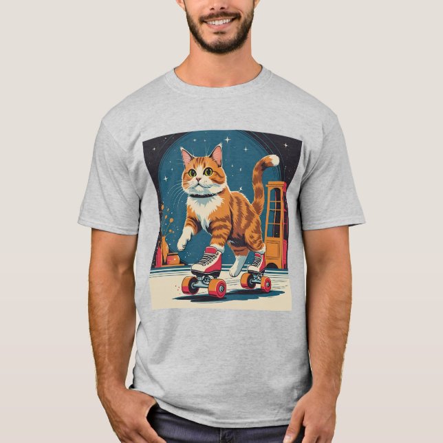 Roller Kitty Skate Night T-Shirt (Vorderseite)