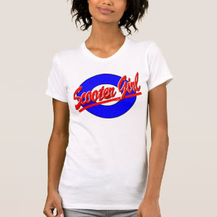 Roller-Mädchen mit Ziel T-Shirt