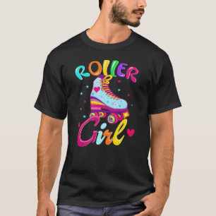 Roller Mädchen Skater Skaten 70er 80er 90er Skates T-Shirt