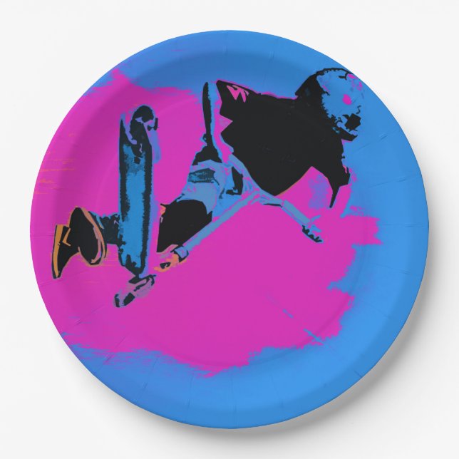 Roller mit hoher Luftwaffe Pappteller (Vorderseite)