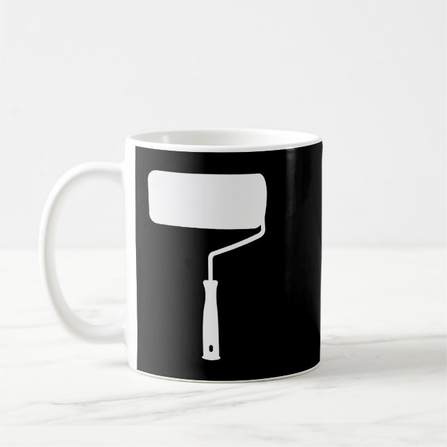 Roller Pinselpinsel, Malerei, Geschenk 1 Kaffeetasse (Links)