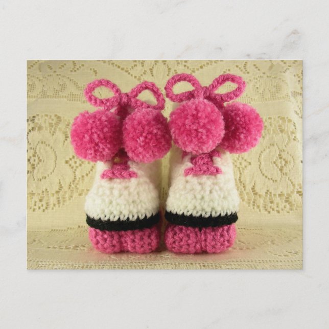 Roller Skate Baby Hintern Postkarte (Vorderseite)