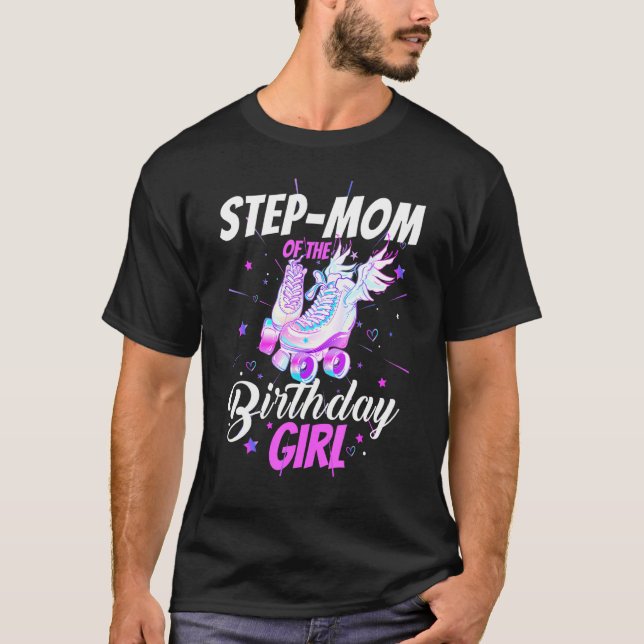 Roller Skate Birthday Step Mama Funny Roller Skati T-Shirt (Vorderseite)