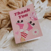 Roller Skate Disco Anniversaire Fête Carte de reme