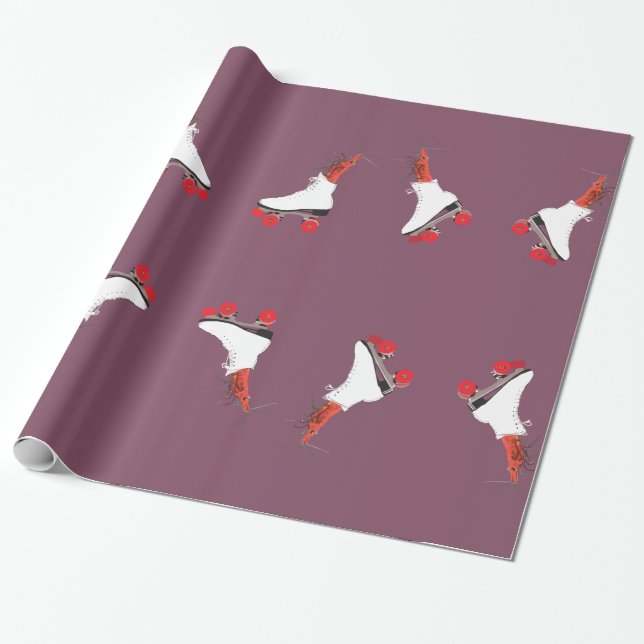 Roller-Skate für alle Umschlagpapier Geschenkpapier (Ungerollt)
