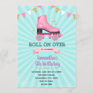 Roller-Skate-Geburtstagseinladung Einladung
