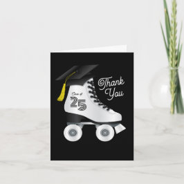 Roller Skate Graduation Party Skaten Rink Black Einladung
