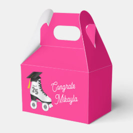 Roller Skate Graduation Party Skaten rosa Rosa Geschenkschachtel