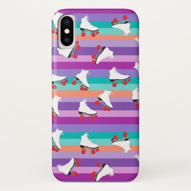 Roller Skate iApple iPhone X, selten dort Case-Mate iPhone Hülle (Rückseite)