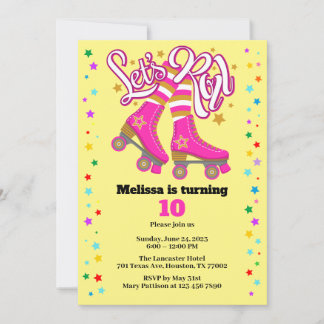 Roller Skate jeden Alters Einladung