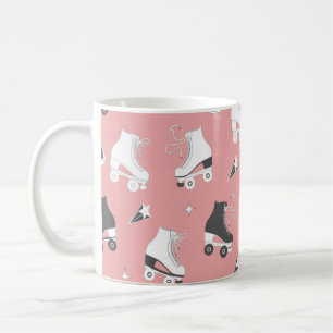 Roller Skate Kassettenmuster. Kaffeetasse