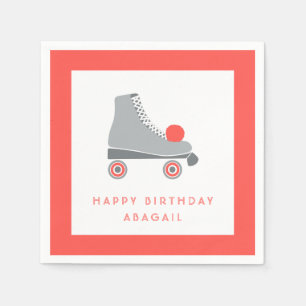 Roller Skate - Korallen Serviette