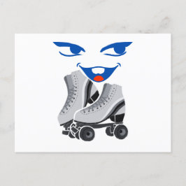 Roller Skate macht Spaß Postkarte