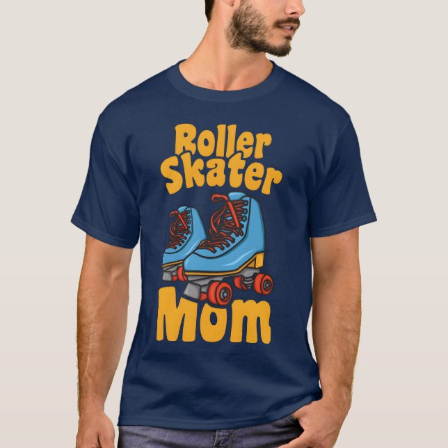 Roller Skate Mutter Familie T-Shirt (Vorderseite)