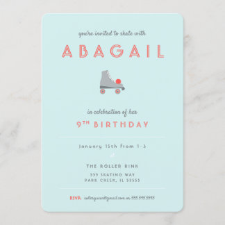 Roller-Skate-Party Einladung