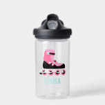 Roller Skate Personalisiert Kids Trinkflasche<br><div class="desc">Personalisiertes Design für Ihre kleinen Sportler und Sportfans.</div>