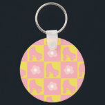 Roller-Skate Quad Derby Skater Geschenk Ke Schlüsselanhänger<br><div class="desc">Personalisierte Karos in rosa und gelb Rolle Skate. Coole moderne pastellgelbe und rosa Quad Roller Skate Muster. Perfekte Skate für Roller-Derby-Babe, Frau, Mädchen. Lovable roller Skate Musterdesign auf Wohngestaltung, Tasse, Packpapier, etc. Roller Skate Kunst Illustrationsgeschenk für Tochter, Enkelin, derby Girl, Roller Babe. Rollschuhlaufen, Quad Roller-Skate, Retro-Vintage Roller-Stil, für Roller-Skater, klassische...</div>