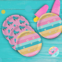 Roller Skate Retro Rainbow Birthday Party