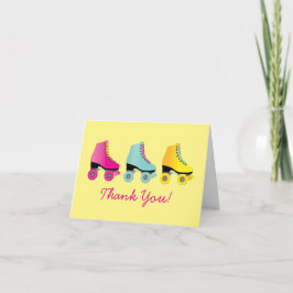 Roller Skate Retro Skating Thank You Stationary