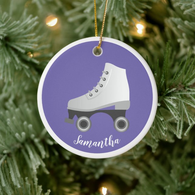 Roller Skate Rollerskate Céramique Ornement (Arbre)
