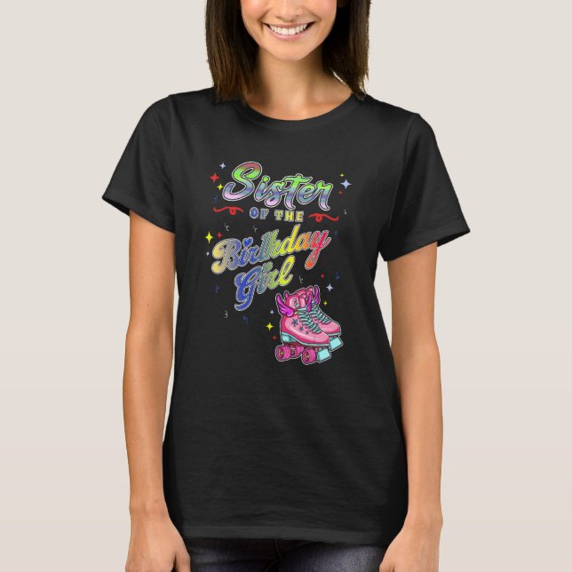 Roller-Skate Rollerskating Birthday Inline 70er T-Shirt (Vorderseite)