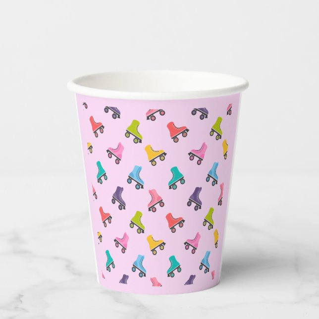 Roller-Skate Skaten Design Paper Cups Pappbecher (Vorderseite)