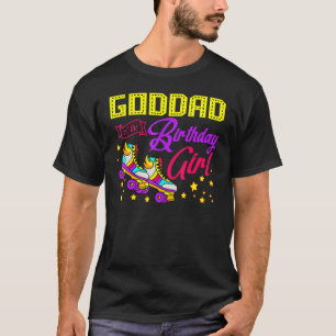 Roller Skate Skaten Goddad von der Geburtstagsmari T-Shirt