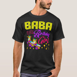 Roller Skate Skaten Skater Baba des Geburtstags T-Shirt