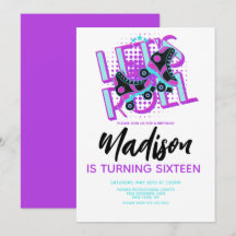 Roller Skate Sweet 16 Thema Geburtstagsparty