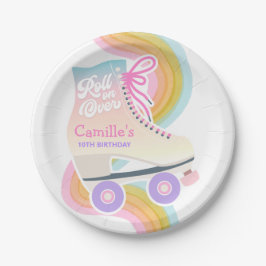 Roller Skaten Birthday Party Pappteller