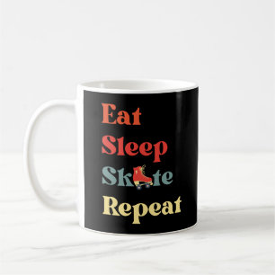 Roller Skaten Eat Sleep Skate wiederholen Kaffeetasse