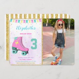 Roller Skaten Foto Einladung
