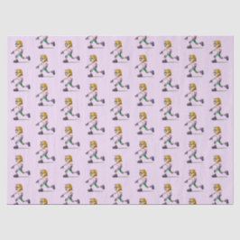 Roller Skaten Girl Pink Seidenpapier