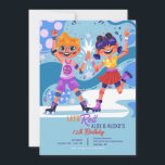 Roller Skaten Kids Einladung<br><div class="desc">Eine bunte Rolle Skaten Einladung, dass WOWS! Das Design zeigt ein Junge und ein Mädchen auf Skaten lachen und Spaß haben. Kann für Skaten-Party von Jungen oder Mädchen verwendet werden und ist ideal für Zwillinge oder Geschwister. (Bild von pikisuperstar auf Freepik). Die Karte lässt sich leicht mit Ihren Formulierungen, Schriftart...</div>